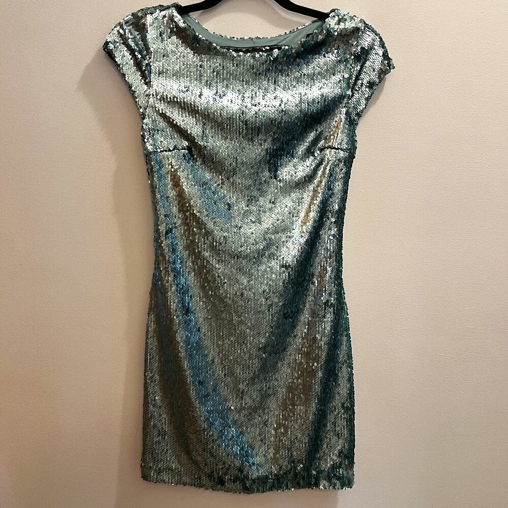 Zara Green Sequin Dress